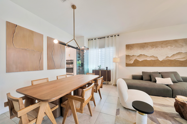 Contemporary coastal living space