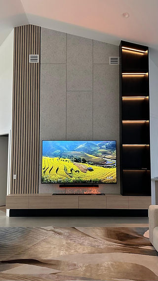 Custom wall treatment installation